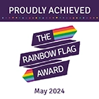 The Rainbow Flag Award The Rainbow Flag Award logo